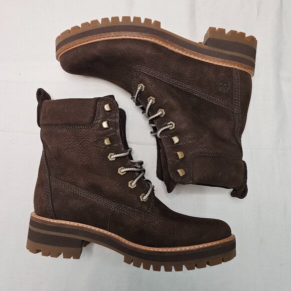 TIMBERLAND Courmayeur Valley 6-inch Hiking Boots A23UY Brown Women's Size 9 - Picture 6 of 10